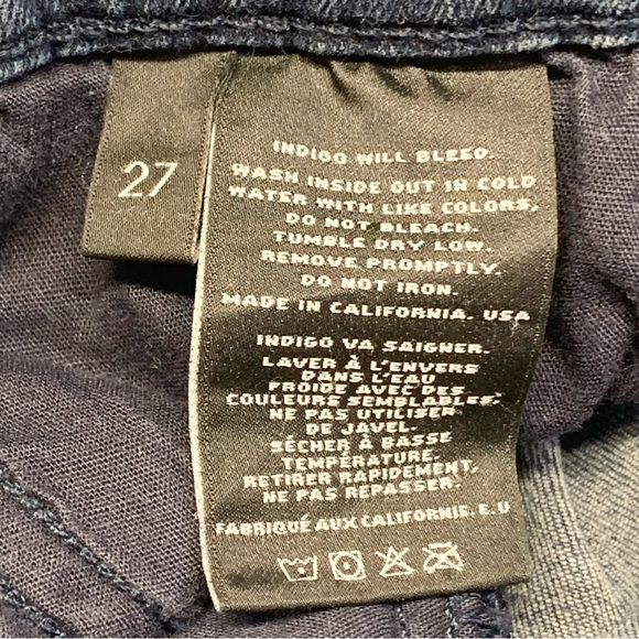 J Brand Cropped Zip Rumour Wash Mid Rise Skinny Jeans - Size 27 - Picture 13 of 15